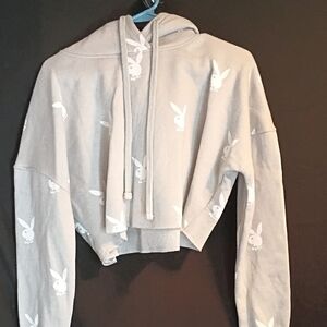 Playboy x Missguided Gray Hoodie